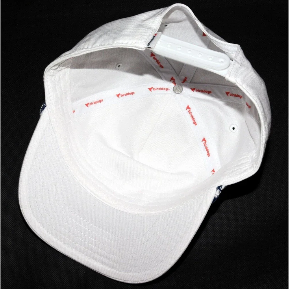 birddogs Men's White Navy Rope‎ Hat Snapback Baseball Cap White Adjustable